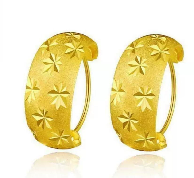 Sand Gold Baby's Breath Earrings