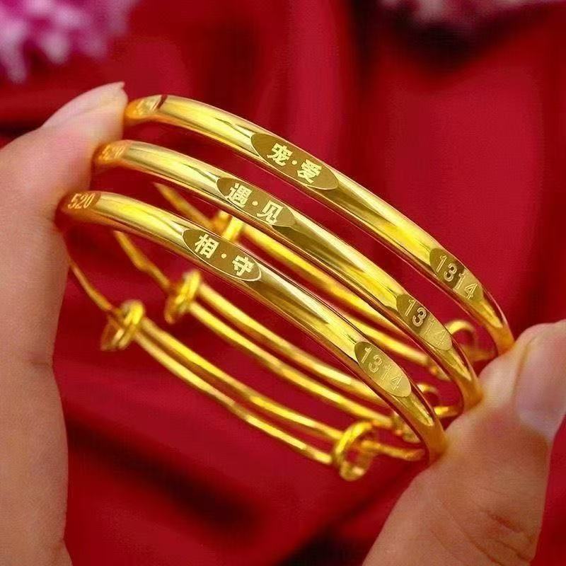 Eternal Bond Sand Gold Bangle Bracelet