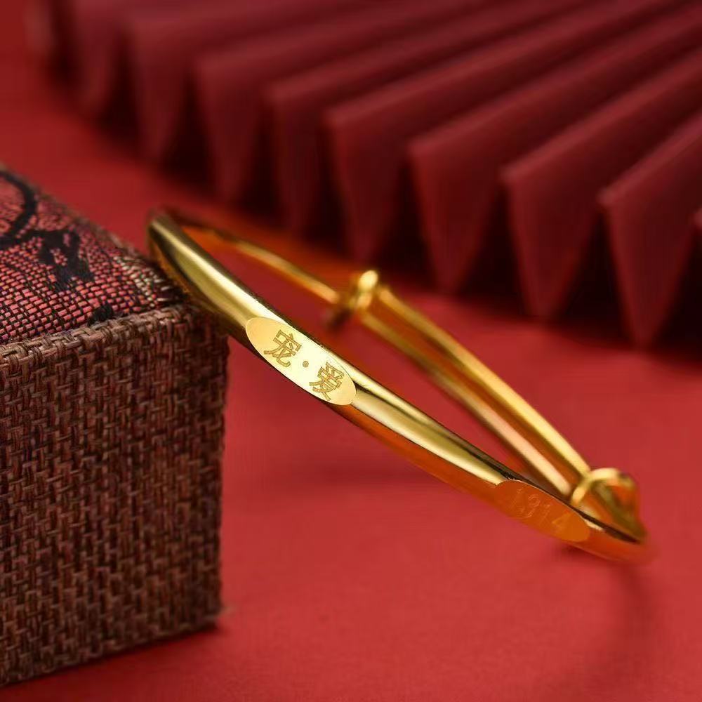 Eternal Bond Sand Gold Bangle Bracelet
